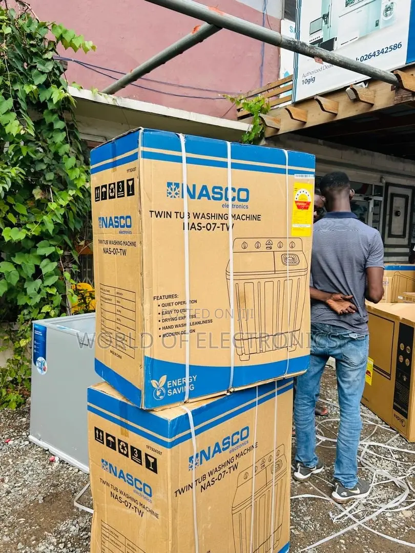Shop the New Nasco Washing Machine 7kg Tt Nas-07-Tw Twin Tub