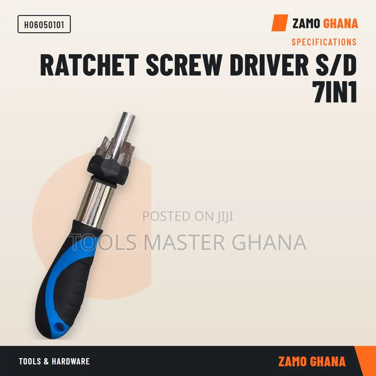 Ratchet Screw Driver S/D 7In1 - H