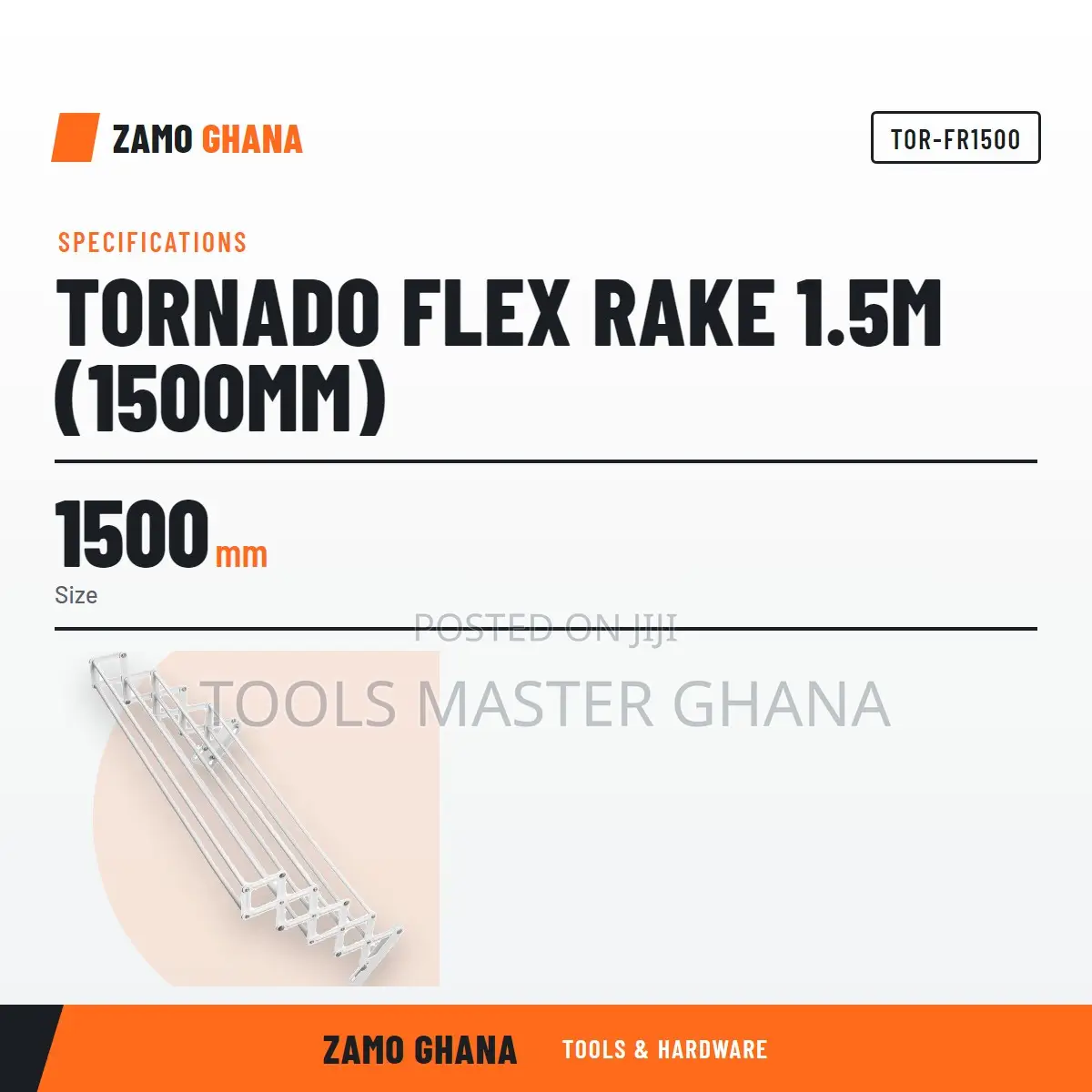 Tornado Flex Rake 1.5M (1500Mm) - TOR-FR1500