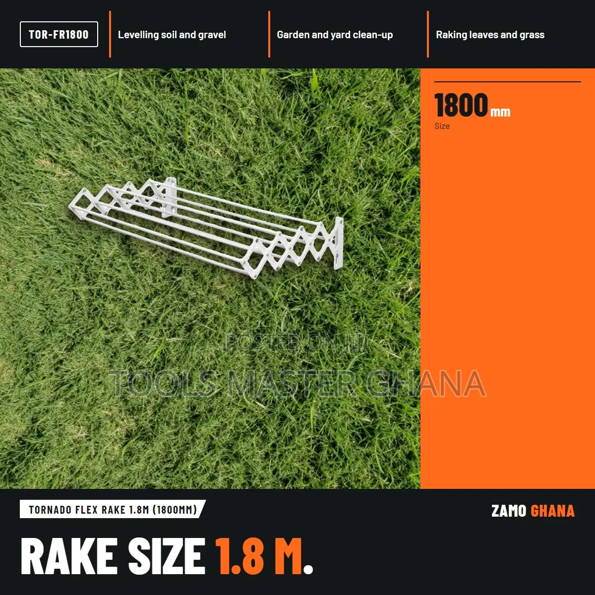 Tornado Flex Rake 1.8M (1800Mm) - TOR-FR1800