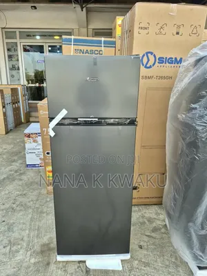 Top Freezer Stainless Steel Sigma 205litres Fridge