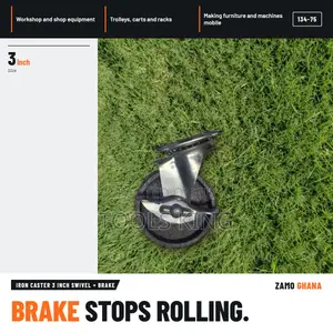Iron Caster 3 Inch Swivel + Brake - 134-75