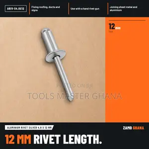 Aluminium Rivet Silver 4.8 X 12 Mm - ARIV-S4.8X12
