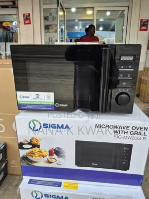 Black Sigma 20litres Microwave Stainless Steel