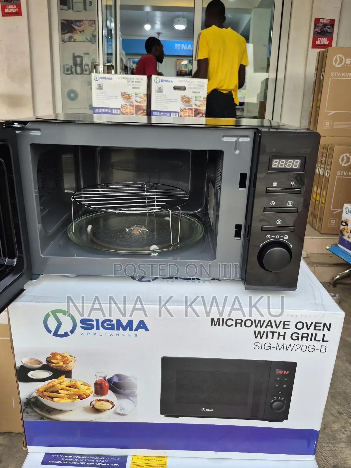 Black Sigma 20litres Microwave Stainless Steel