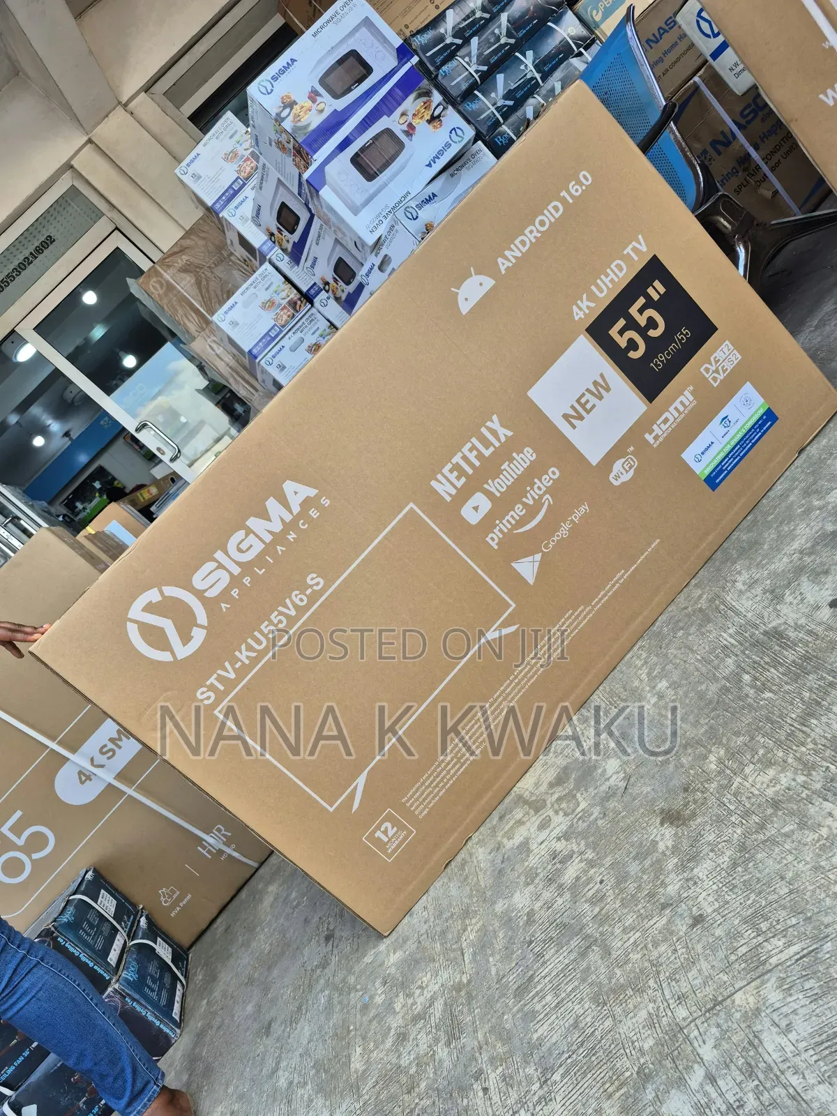 Best TV Sigma 55inches UHD Smart 4k TV