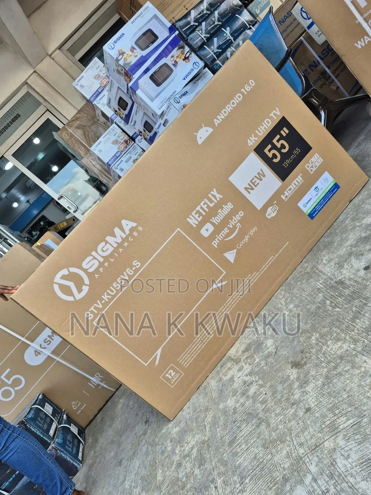 Best TV Sigma 55inches UHD Smart 4k TV