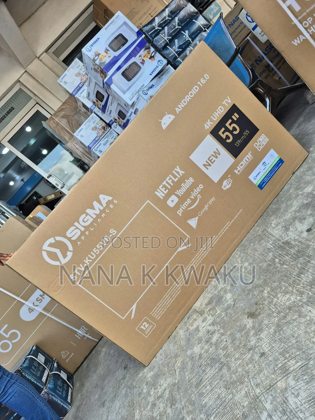 Best TV Sigma 55inches UHD Smart 4k TV