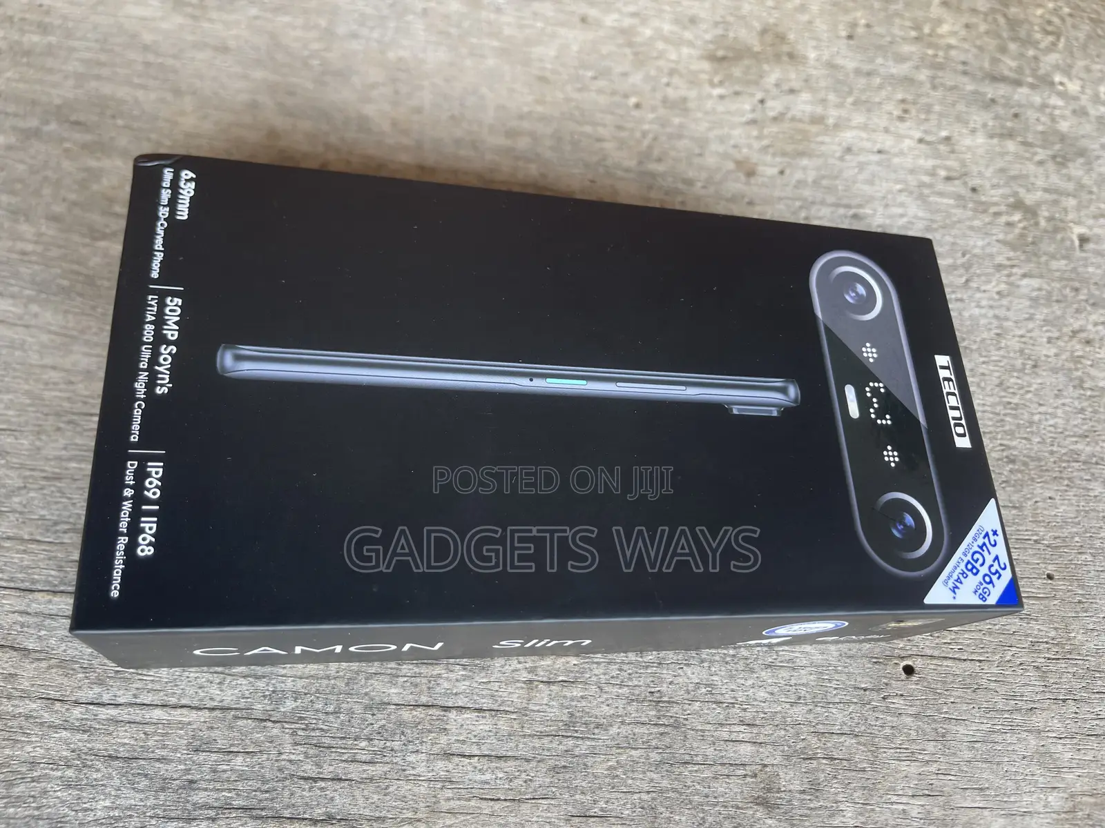 New Tecno Camon Slim 256 GB Black