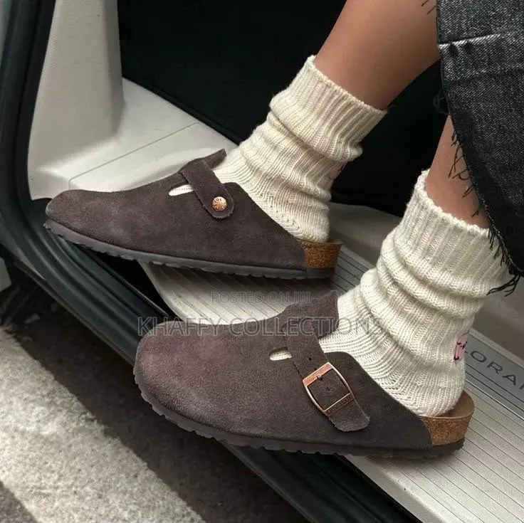 Birkenstock Boston Suede Clog - Coffee Brown - Unisex