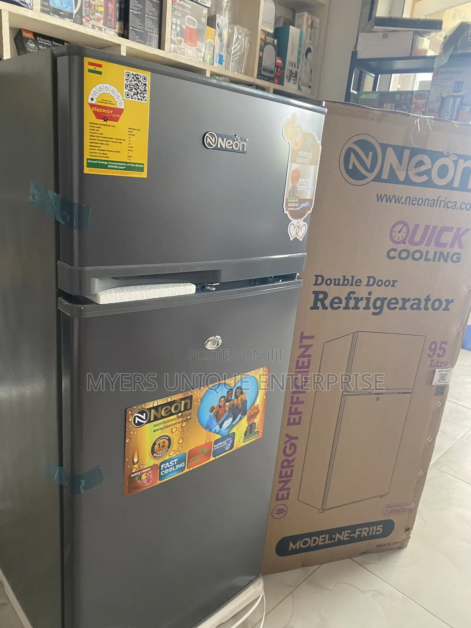 Durable Design Double Door Fridge 95L
