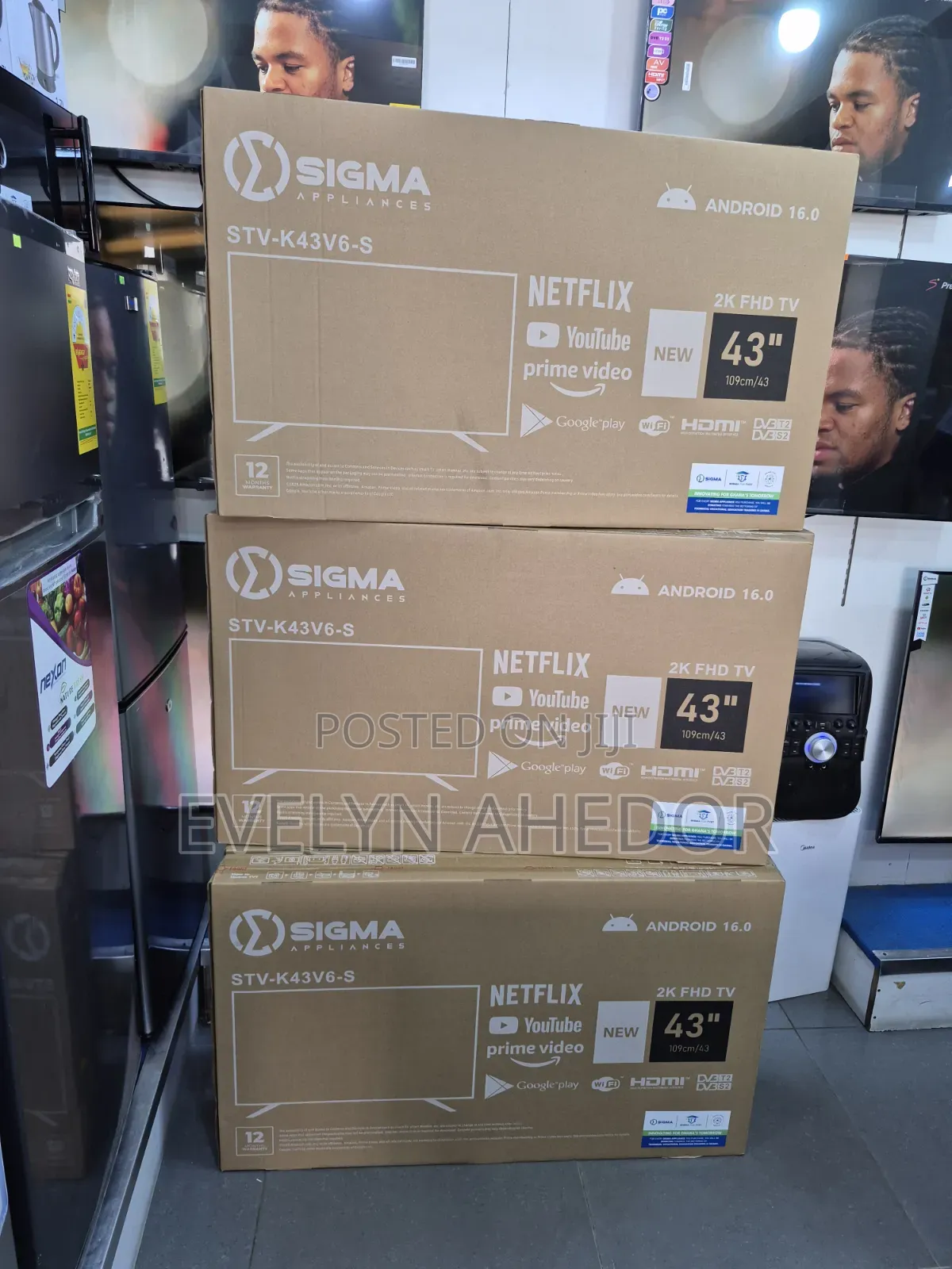 2026 Model if Sigma 43 Inches Smart Android TV