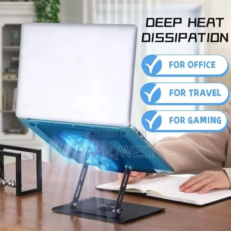 Portable Laptop Cooler Stand With 2 Cooling Fans