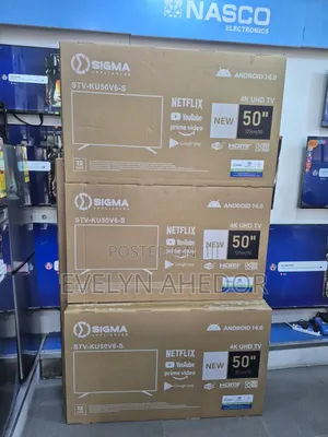 Latest 16.0 Android Version of Sigma 50 Inches Fresh in Box for Sale