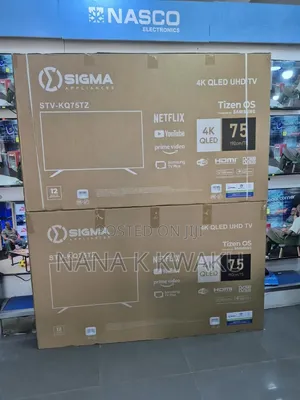 Qled 4k Sigma 75inches Smart TV YouTube