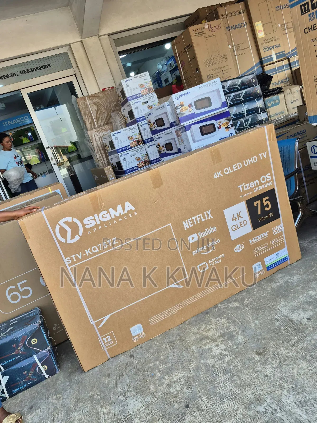 Qled 4k Sigma 75inches Smart TV YouTube