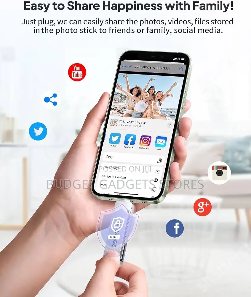 MFi Certified 128GB Flash Drive for iPhone