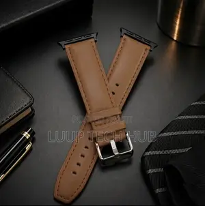 Brown Leather Straps for Apple Watch Series and Ultra