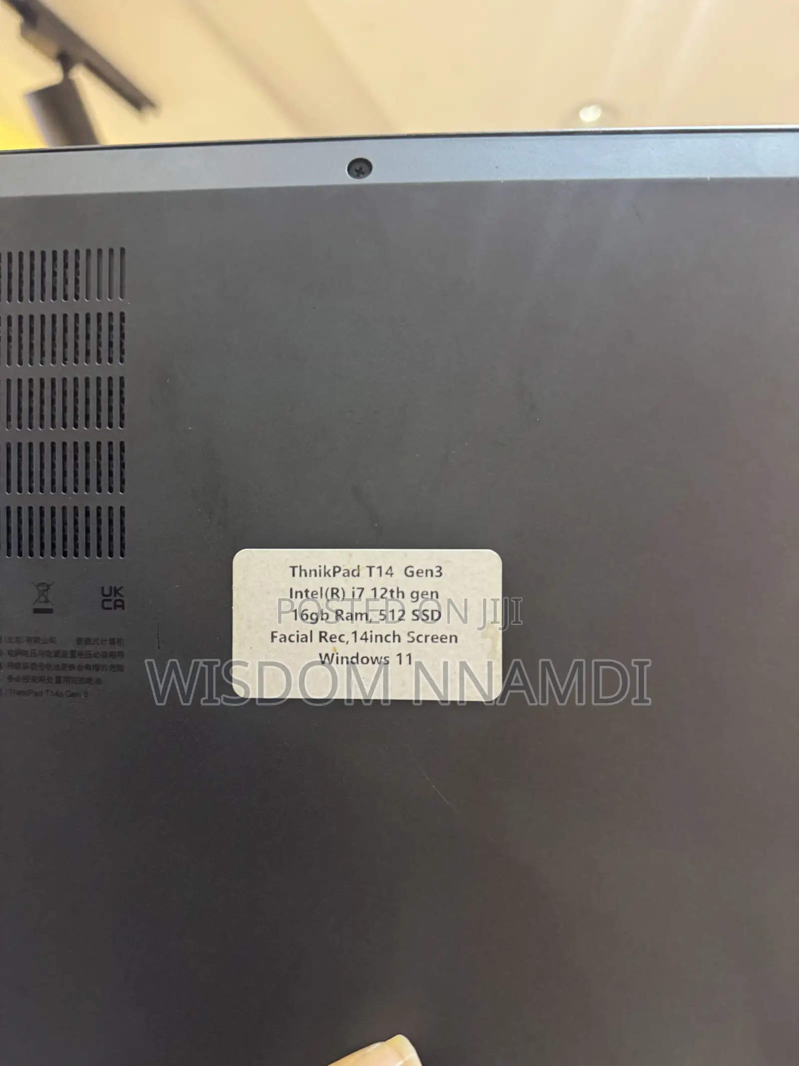Laptop Lenovo ThinkPad T14 G3 16GB Intel Core i7 SSD 512GB