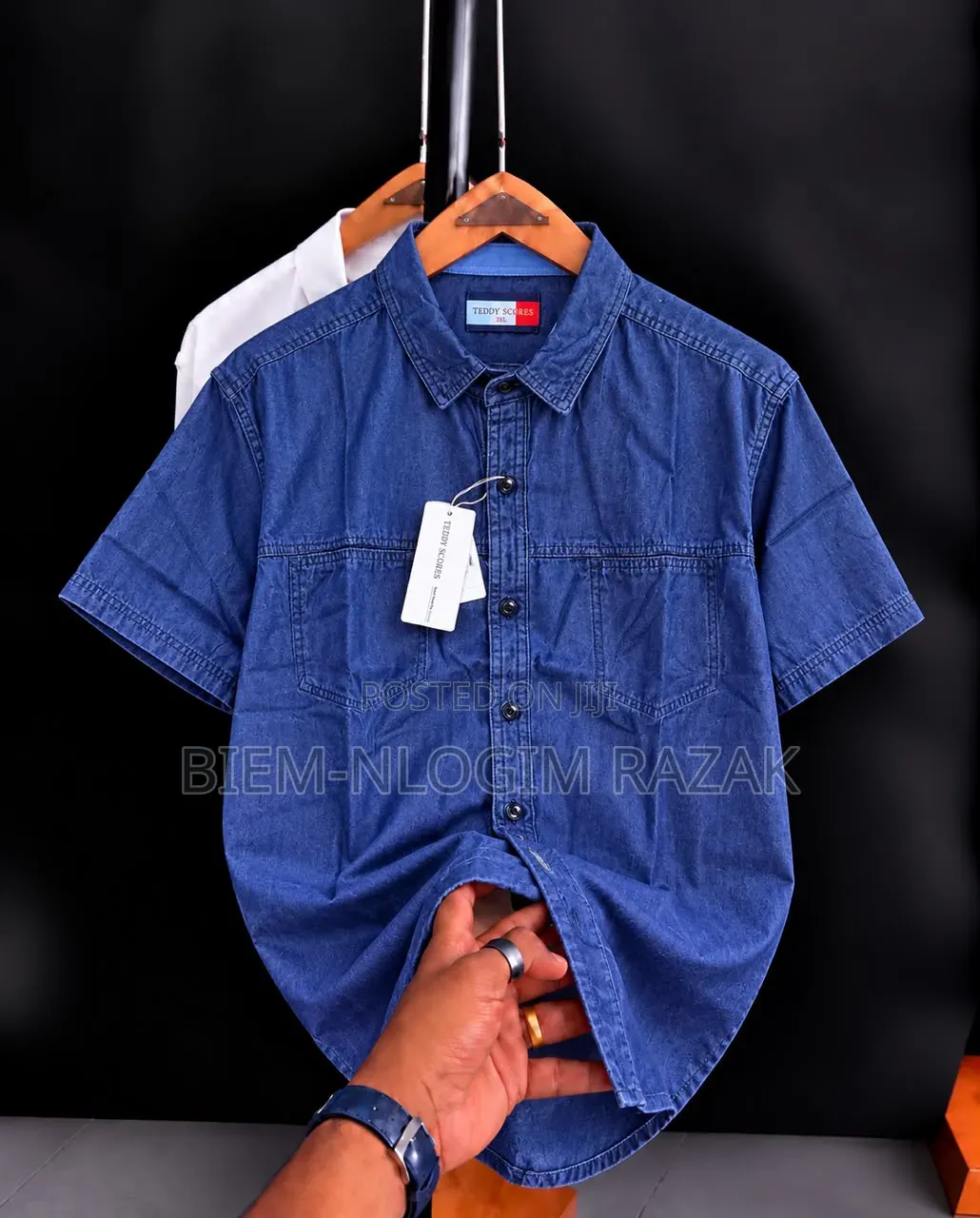 High Quality Executive Jeans Short Sleeves Shirts Available in Stock