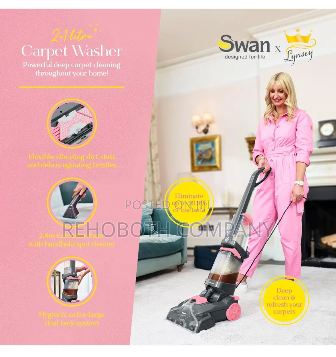 Swan SC17321QOC TV’s Queen of Clean Carpet Washer