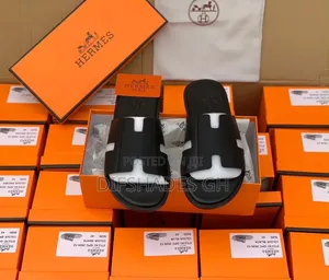 Hermes Leather Slippers