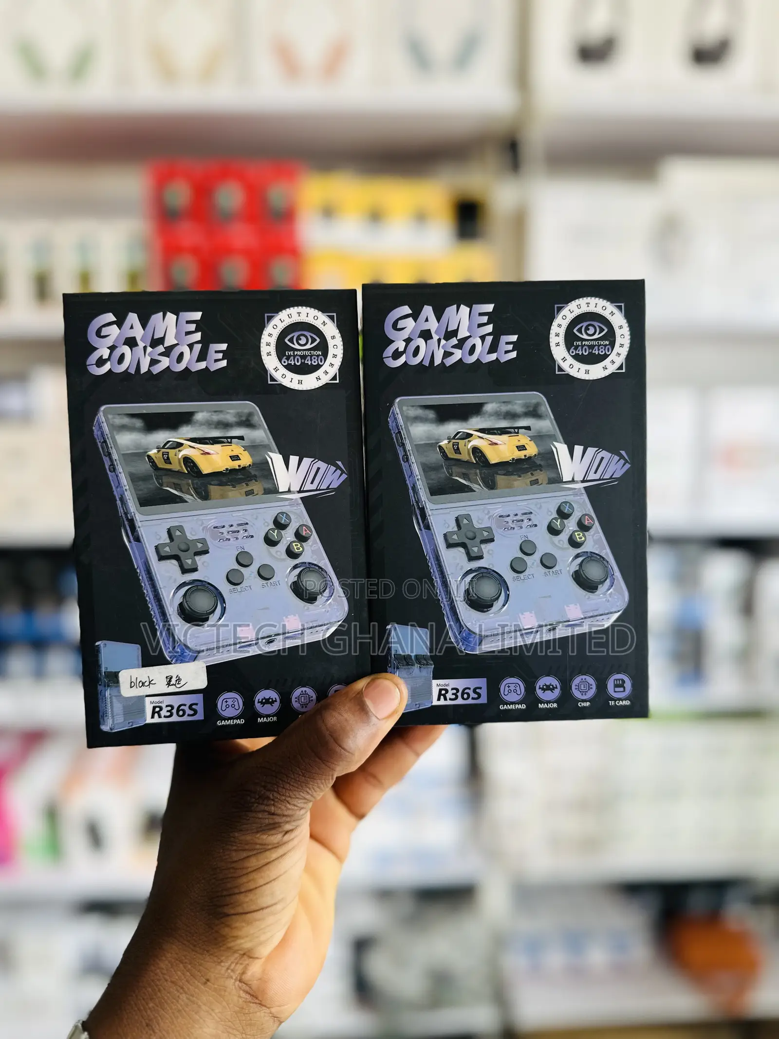 R36S Retro Handheld Game Console.