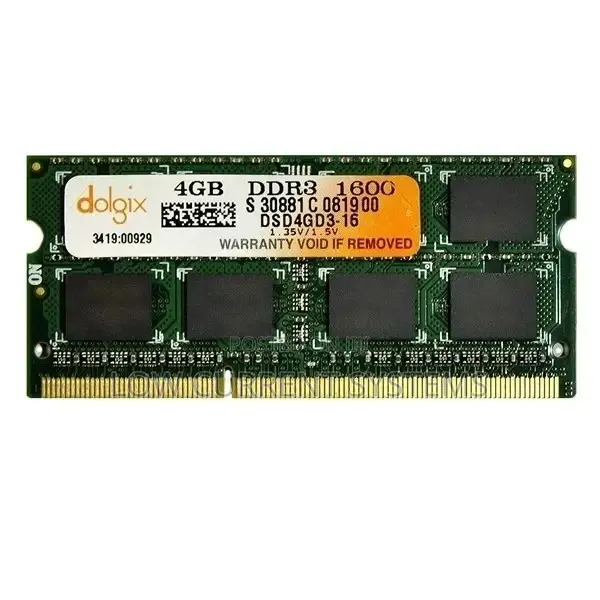RAM 4GB DDR3 PC3 1600mhz Dolgix Laptop Memory