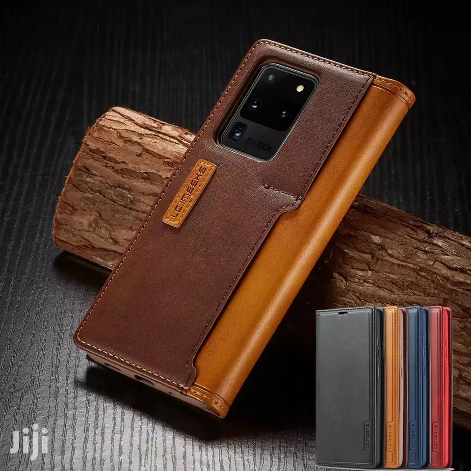 LCIMEKE Leather Flip Case4 Samsung Note20ultra Note10+ Note9