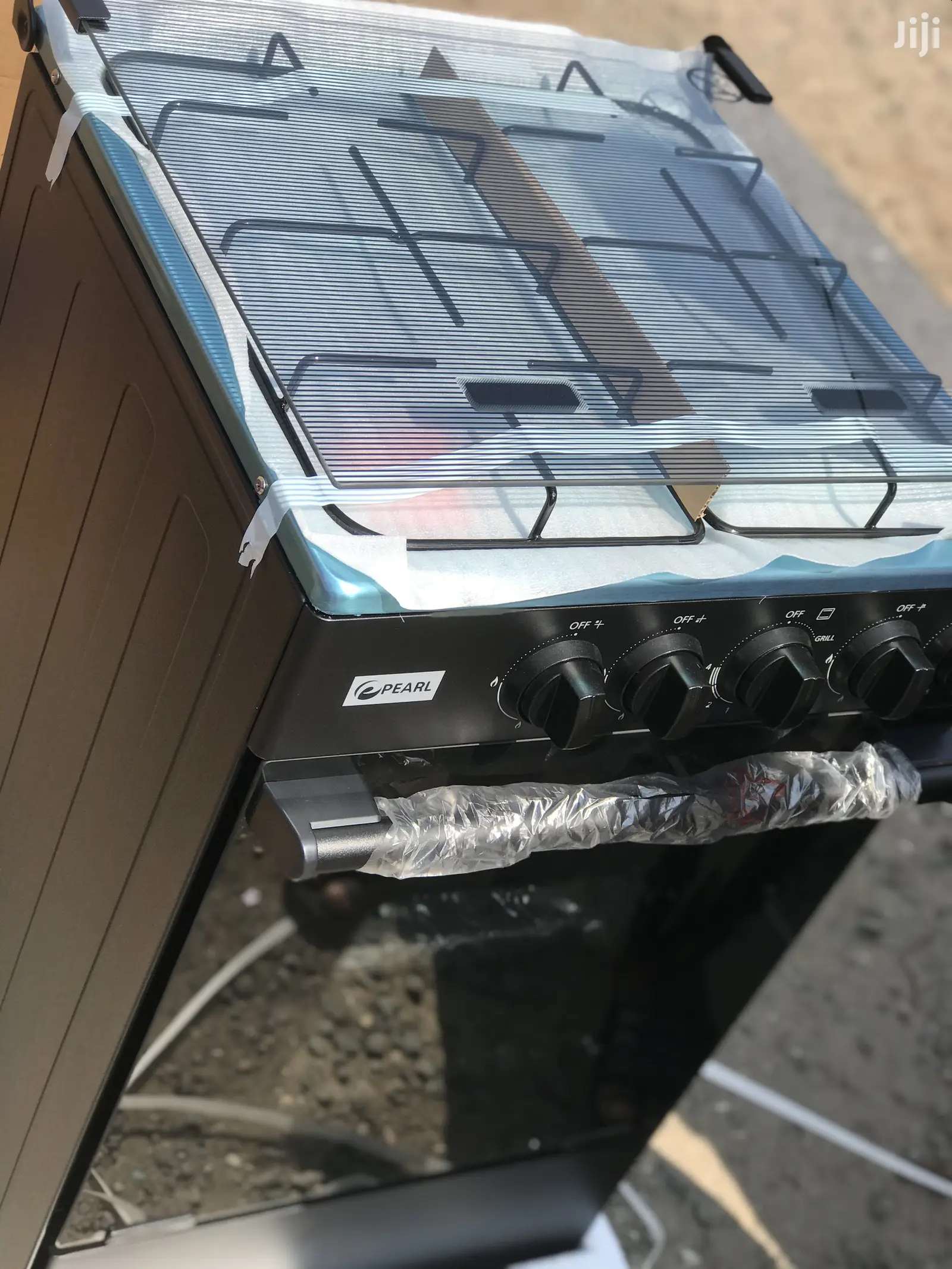 Grill Pearl Gas Cooker Glass Cover 4 Burner Stainless Steel