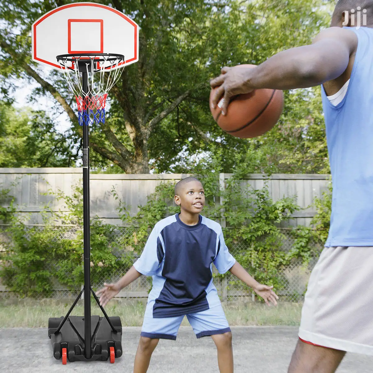 Kids Basketball Stan Hoop System Free Ball New 7ft