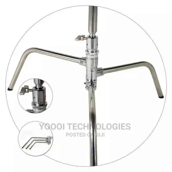 3.35 Pro Photo Studio Heavy Duty C Stand With Boom Arm