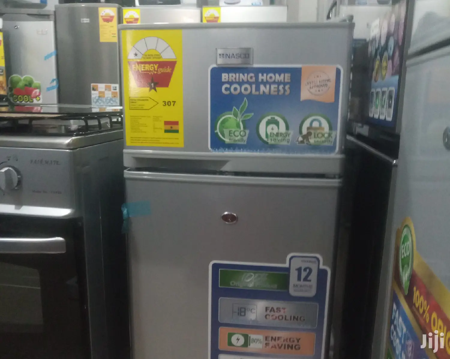 Nasco 110ltr Double Door Refrigerator