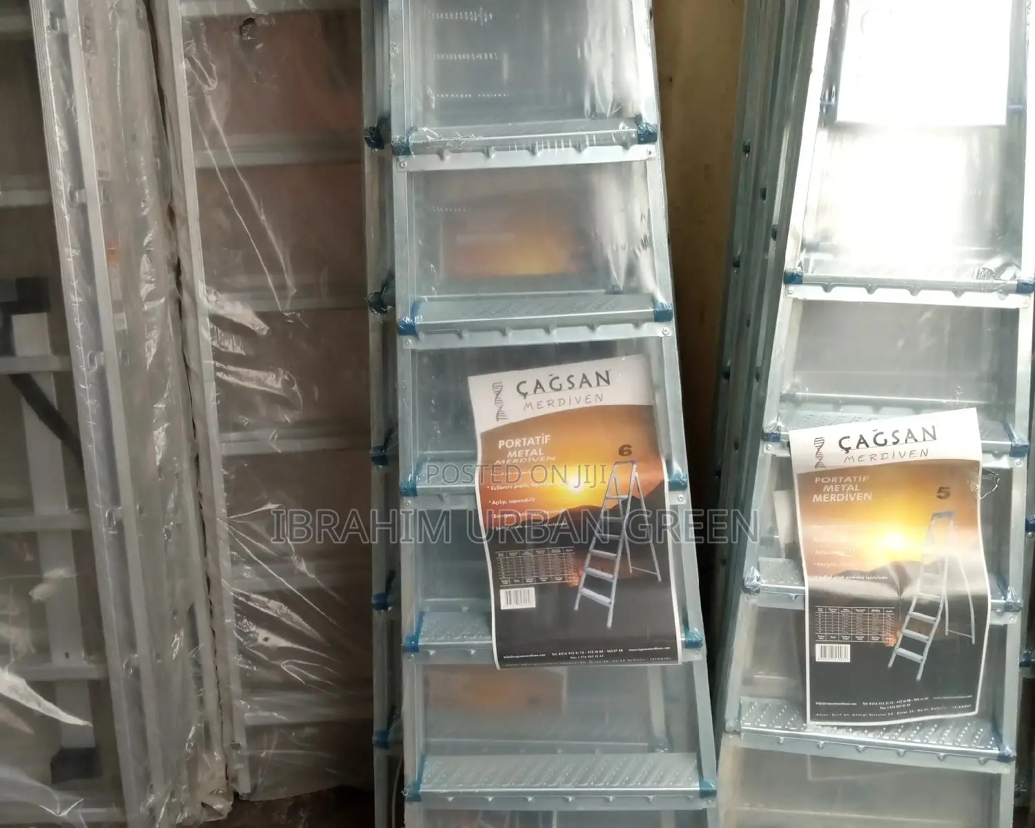 6 Steps Galvanized Ladder