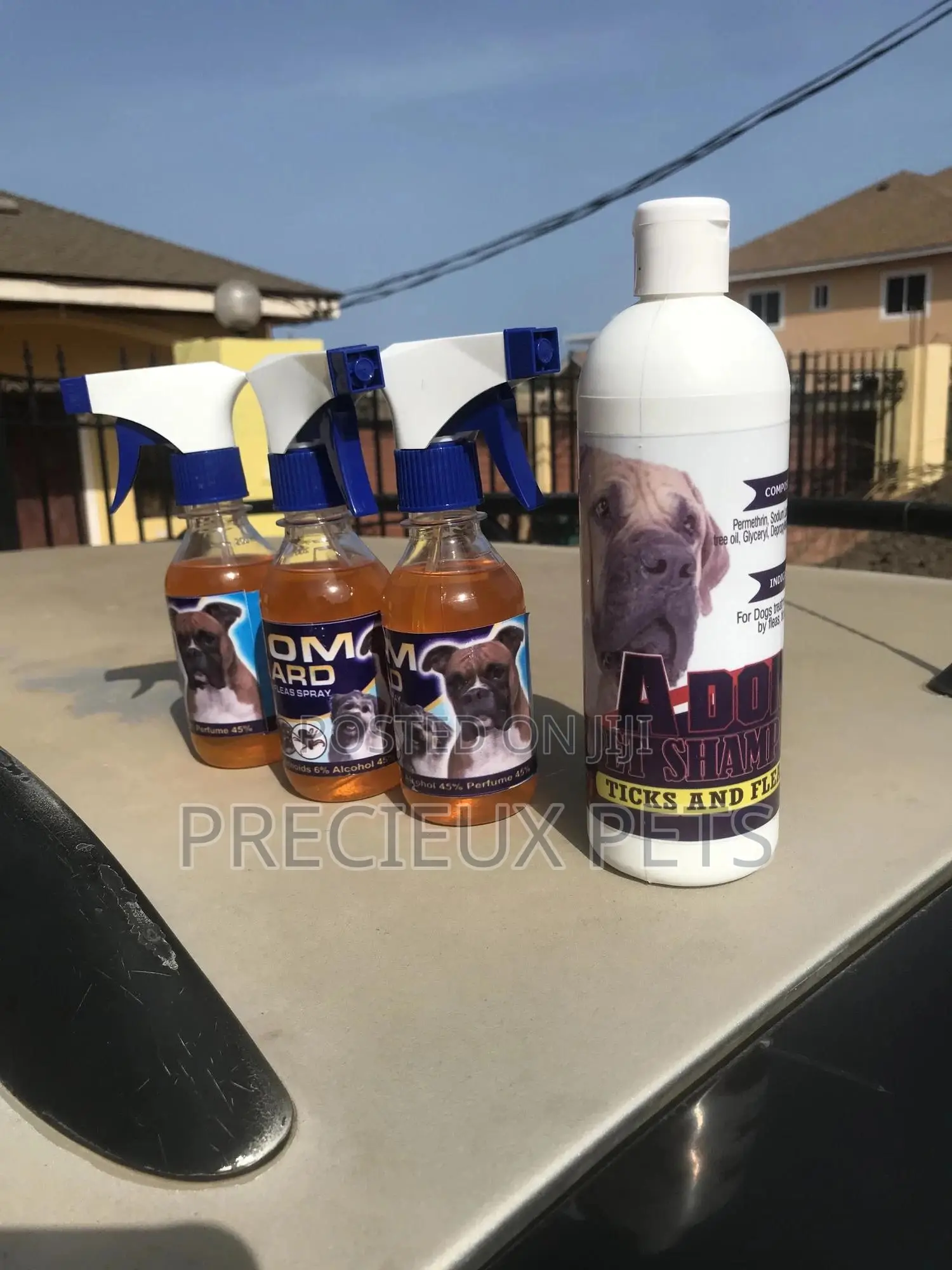 Ticks Fleas Spray and Shampoo Combo 1