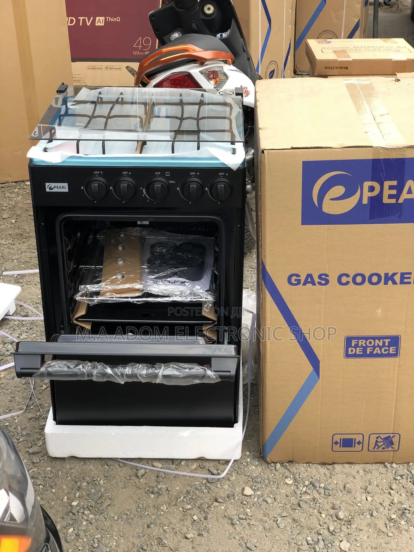 Buy Priority Pearl Gas Cooker 4 Burner Oven and Grill