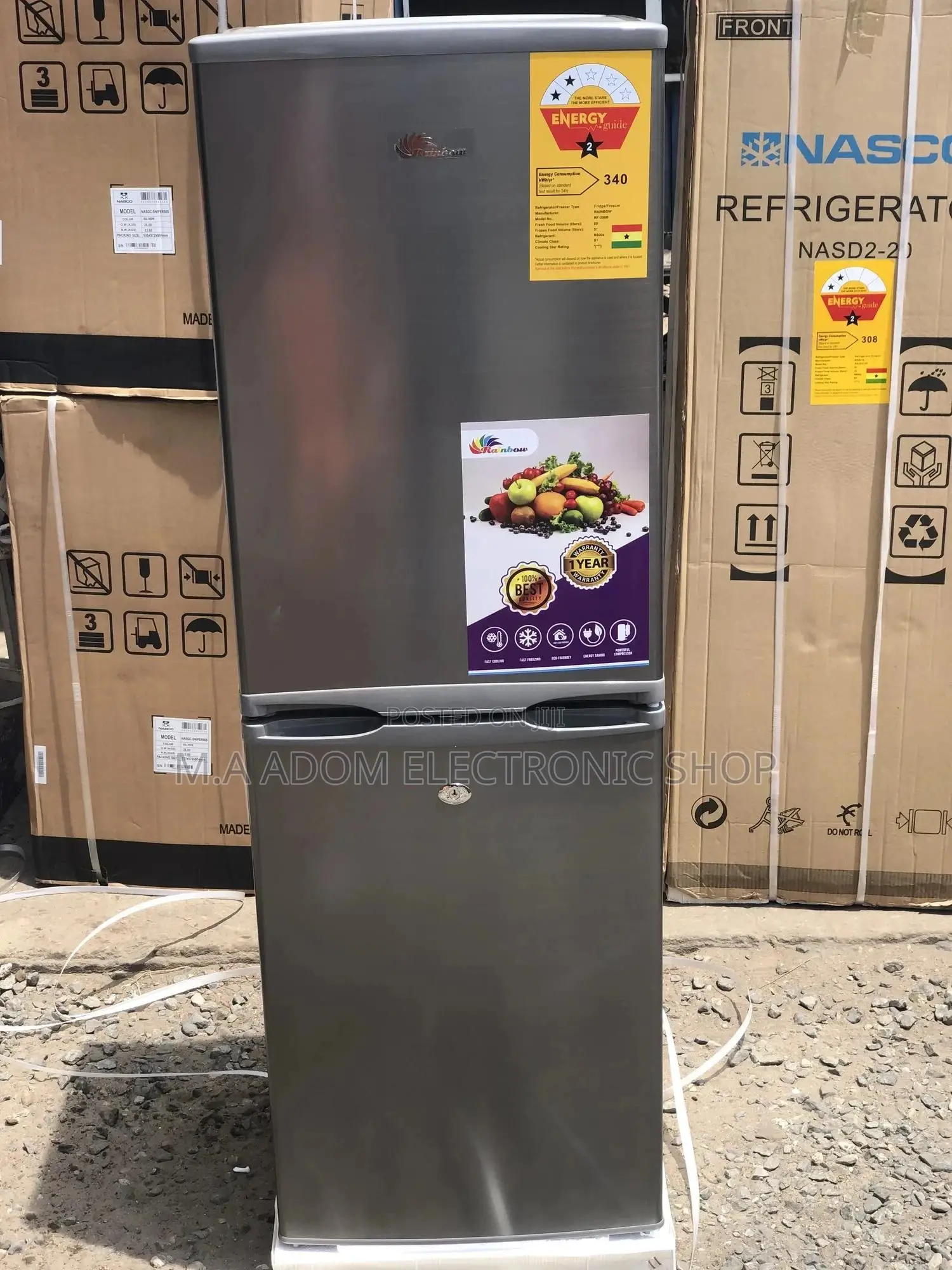 Rainbow 147 Litres Fridge With Bottom Freezer