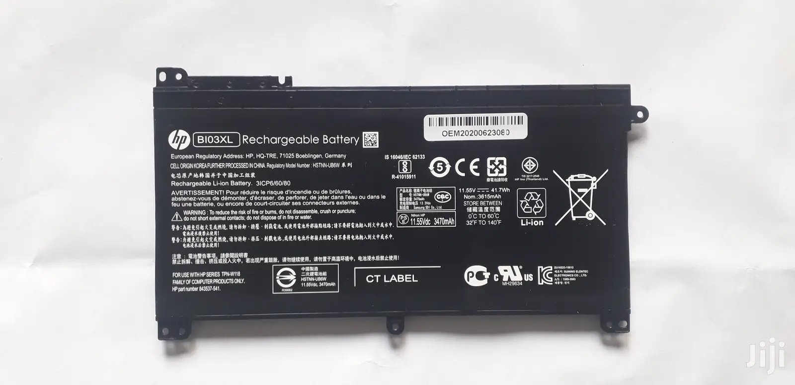 Original Hp Laptop Battery Bi03xl / On03xl for Pavilion X360