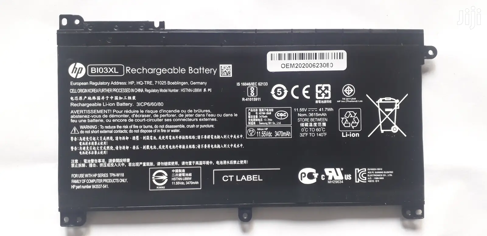 Original Hp Laptop Battery Bi03xl / On03xl for Pavilion X360
