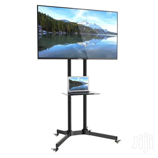 32-70 Inch~ Tilt TV Wall Mount Stand Cart+ Media Shelf *