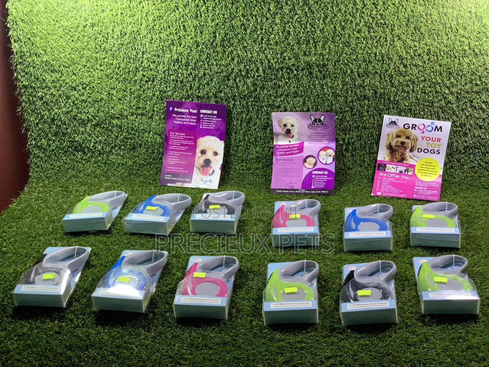 11.55ft Retractable Cats And Dogs Leash