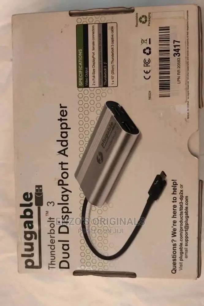 Usb-c To Dual Dp Adapter Thunderbolt To Dual Display Port