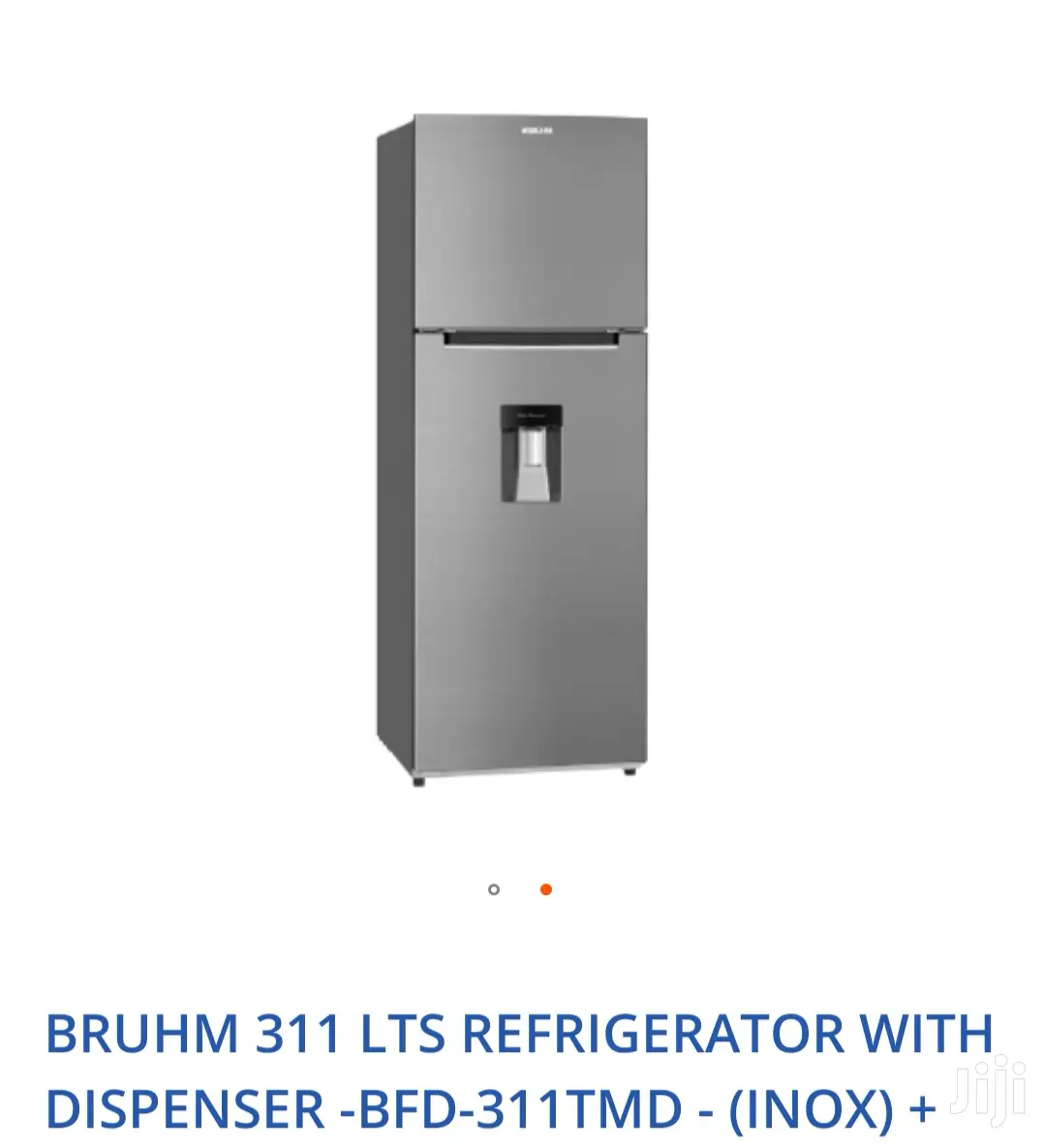 Bruhm 311 L Fridge With Water Dispenser BFD 311-TMD - (Inox)