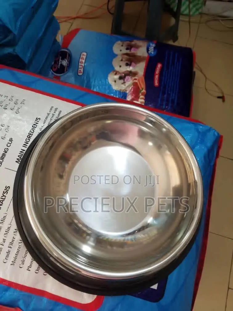 Small Size Puppy Feeding Steel Bowl