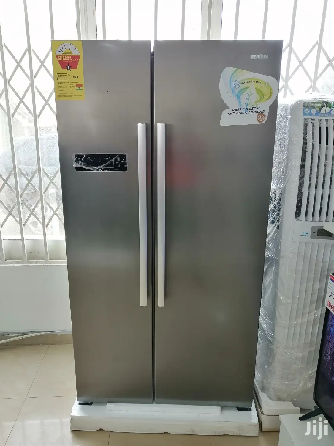 BRUHM Side-by-side Double Door Refrigerator
