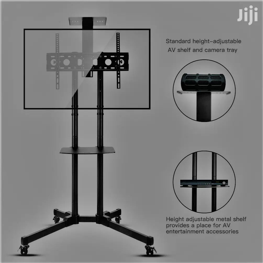 Fine New_*Tilt TV Wall Mount Bracket Stand Cart Media Shelf