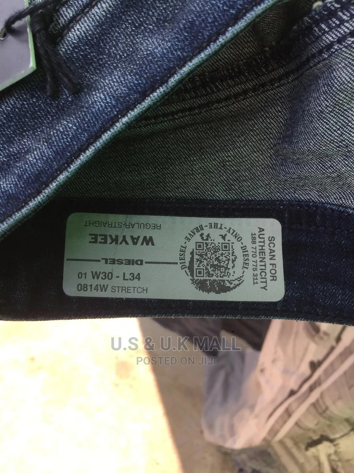 Diesel Regular Jeans Size 30 Length 34 From U.K for Sale