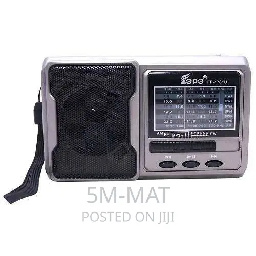 Rechargeable Radio With 2 Led Lights