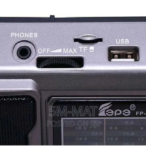 Rechargeable Radio With 2 Led Lights