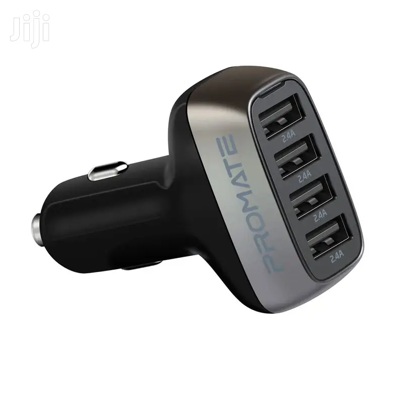 Promate Scud-48 48W Fast Charging 4-Port USB Car Charger